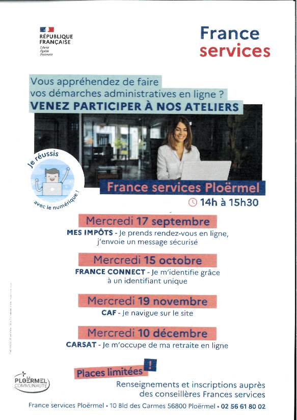 ATELIERS NUMÉRIQUES à FRANCE SERVICES